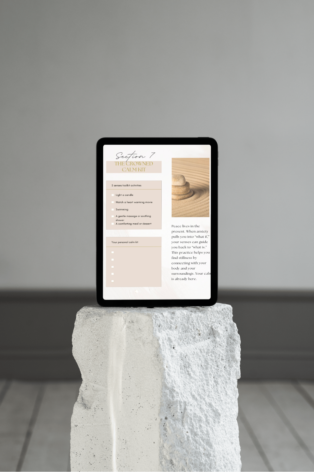 FREE Crowned In Calm Workbook