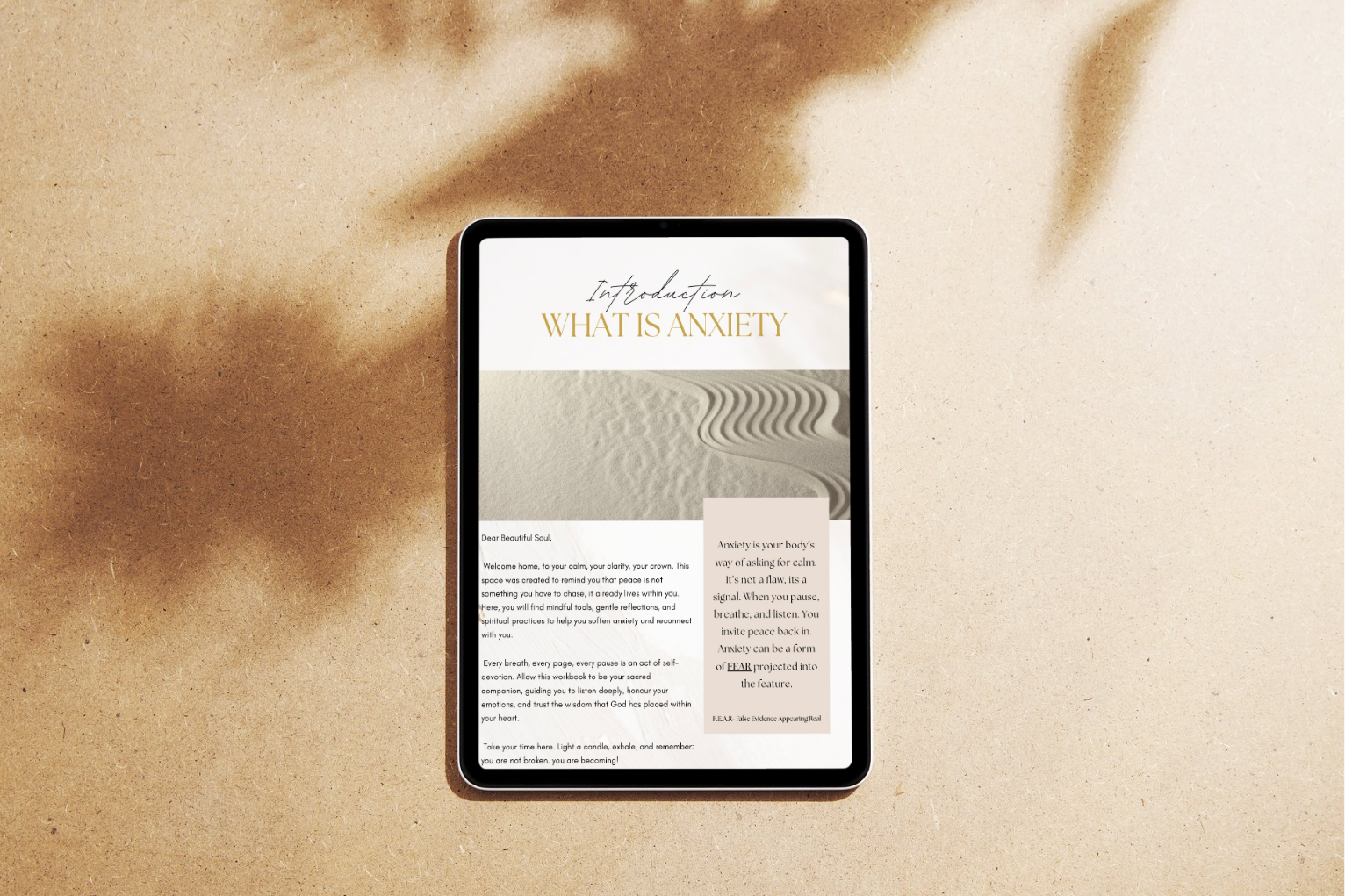 FREE Crowned In Calm Workbook